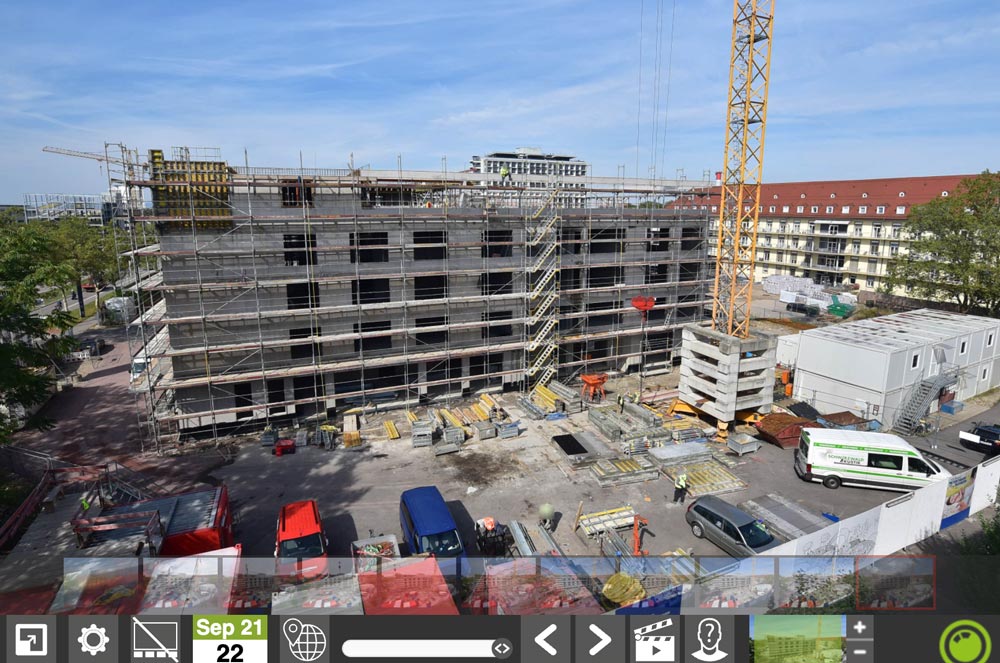 Webcam der Baustelle